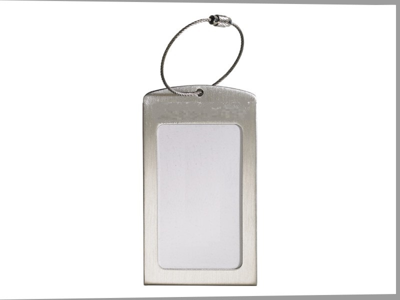 Stainless Steel Luggage Tag With Cable product